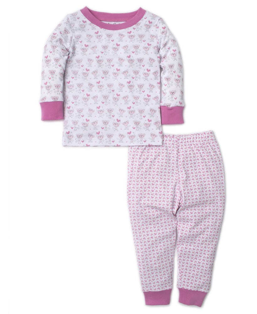 Kissy Kissy Girls Monkey Moves Pajamas - Pink