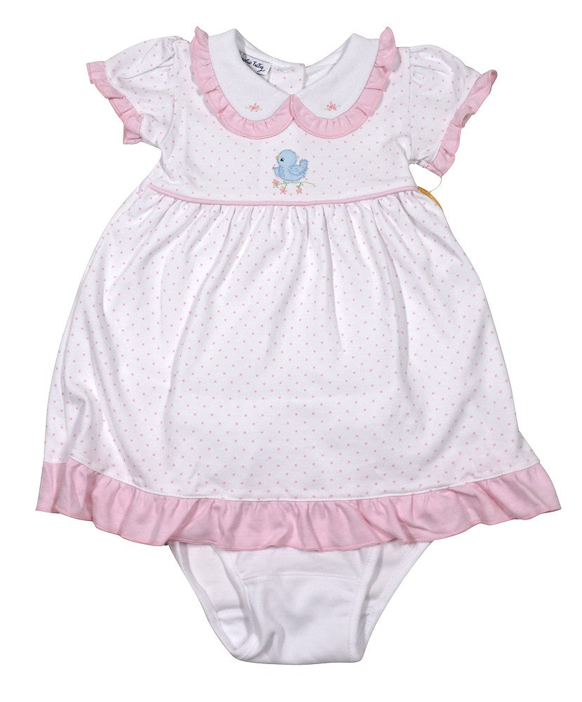 Magnolia Baby Vintage Blue Bird Dress Set