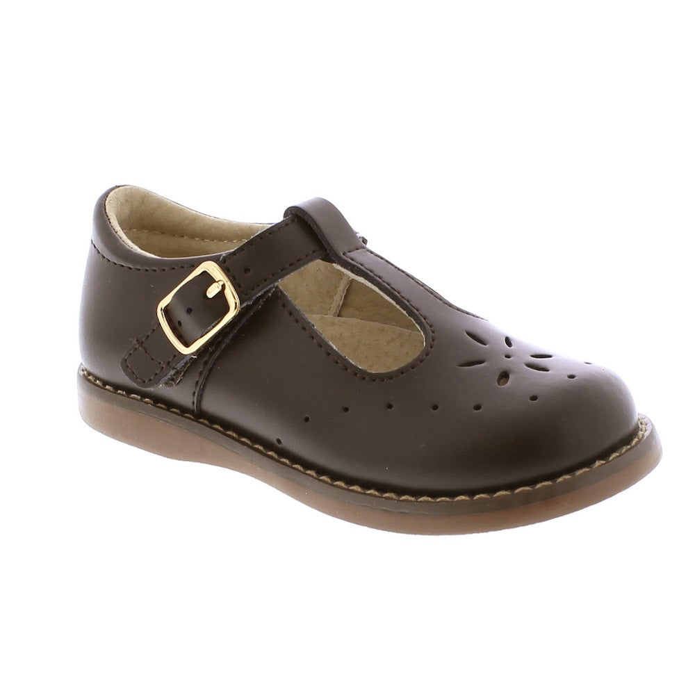 Footmates Girls Shoes - Sherry T-Strap - Brown