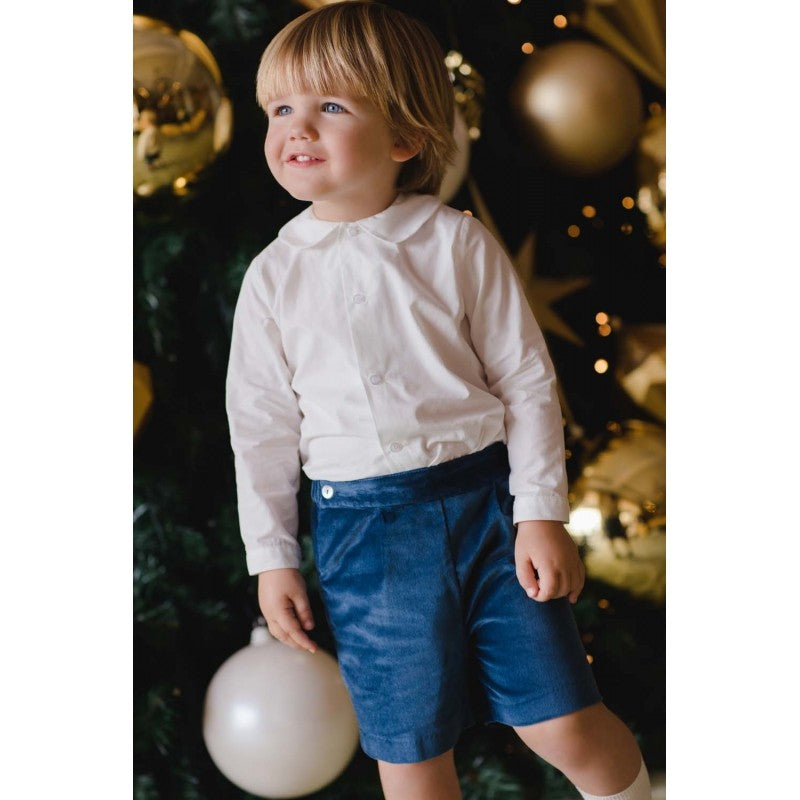 Sal & Pimenta Basic Little Boys Shirt - Round Collar