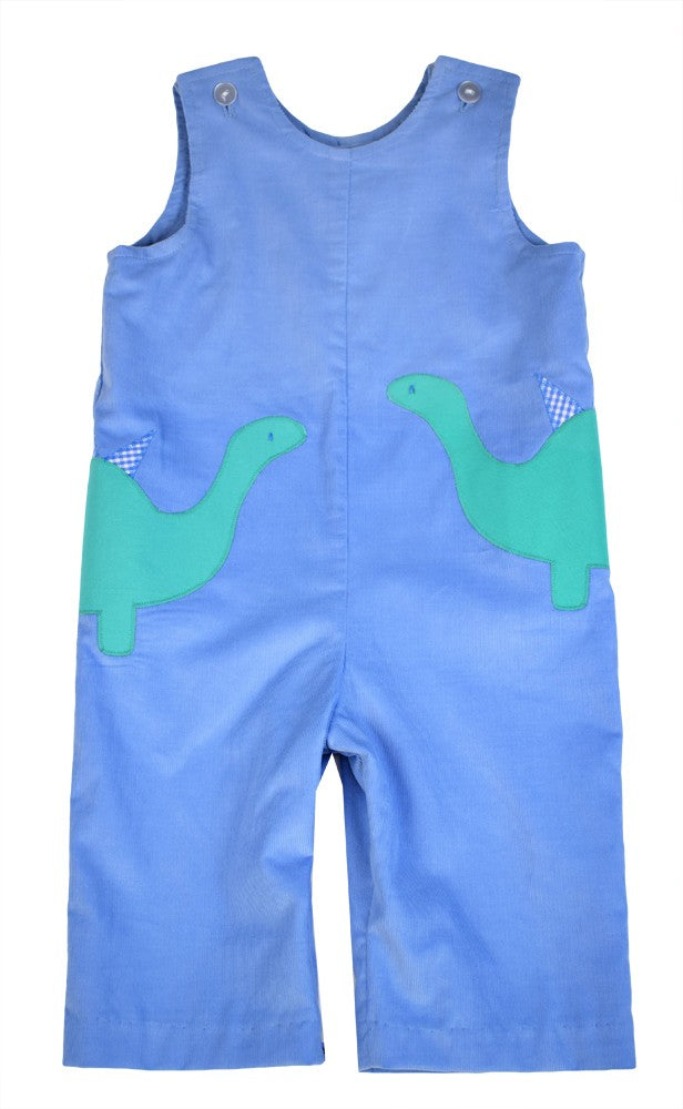 Funtasia Baby / Toddler Boys Periwinkle Blue Cord Longall - Green Dinosaurs