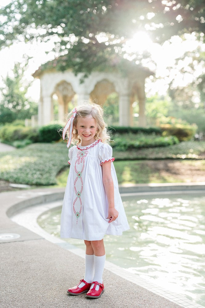 Proper Peony Girls White Noel Christmas Dress by Proper Peony