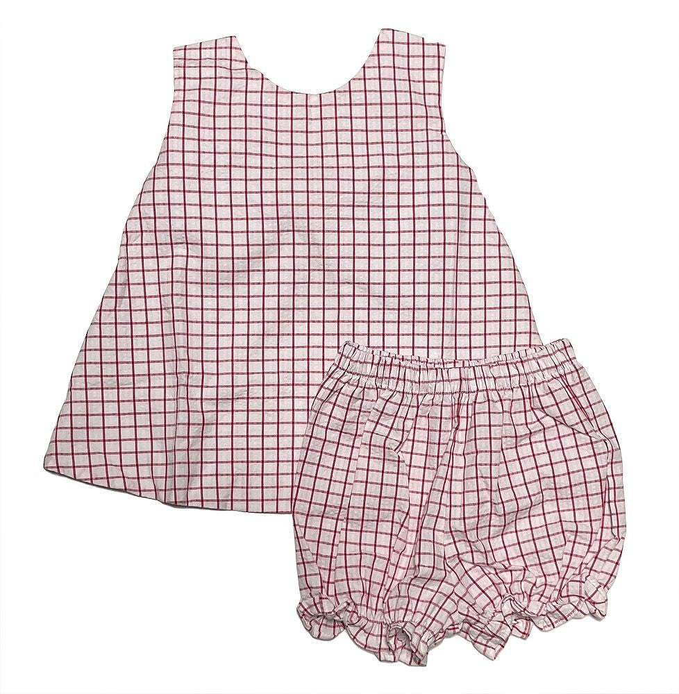James & Lottie Girls Lottie Swing Top & Bloomers Set - Bow on Back