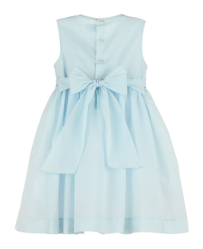Luli & Me Girls Enchanting Full Smocked Dress - Blue by Luli & Me