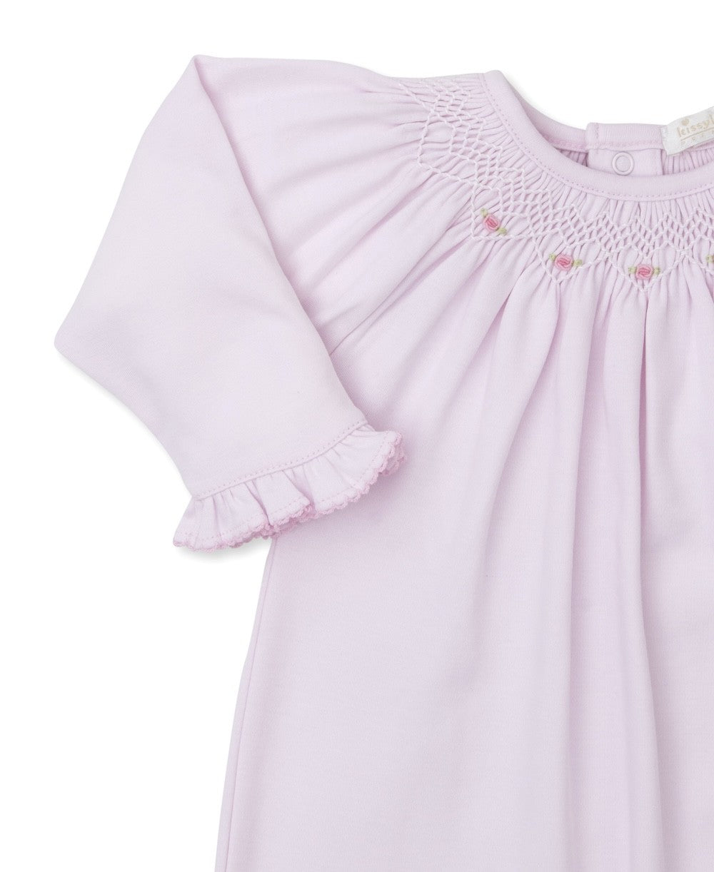 Kissy Kissy Baby Girls Hand Smocked Gown - Pink