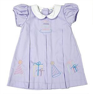 LuLu BeBe Girls Dana Dress - Embroidered Birthday Party - Lavender 12M LuLu BeBe Girls Dana Dress - Embroidered Birthday Party - Lavender 12M
