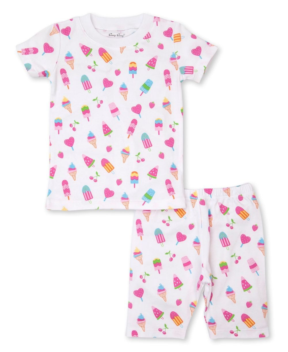 Kissy Kissy Girls Short Pajamas - Pink Popsicle Paradise