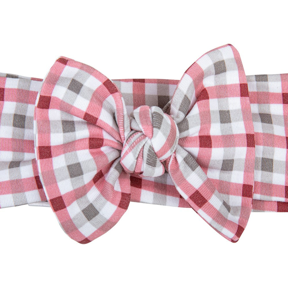Magnolia Baby Girls Alabama Crimson Tide Checks Headband