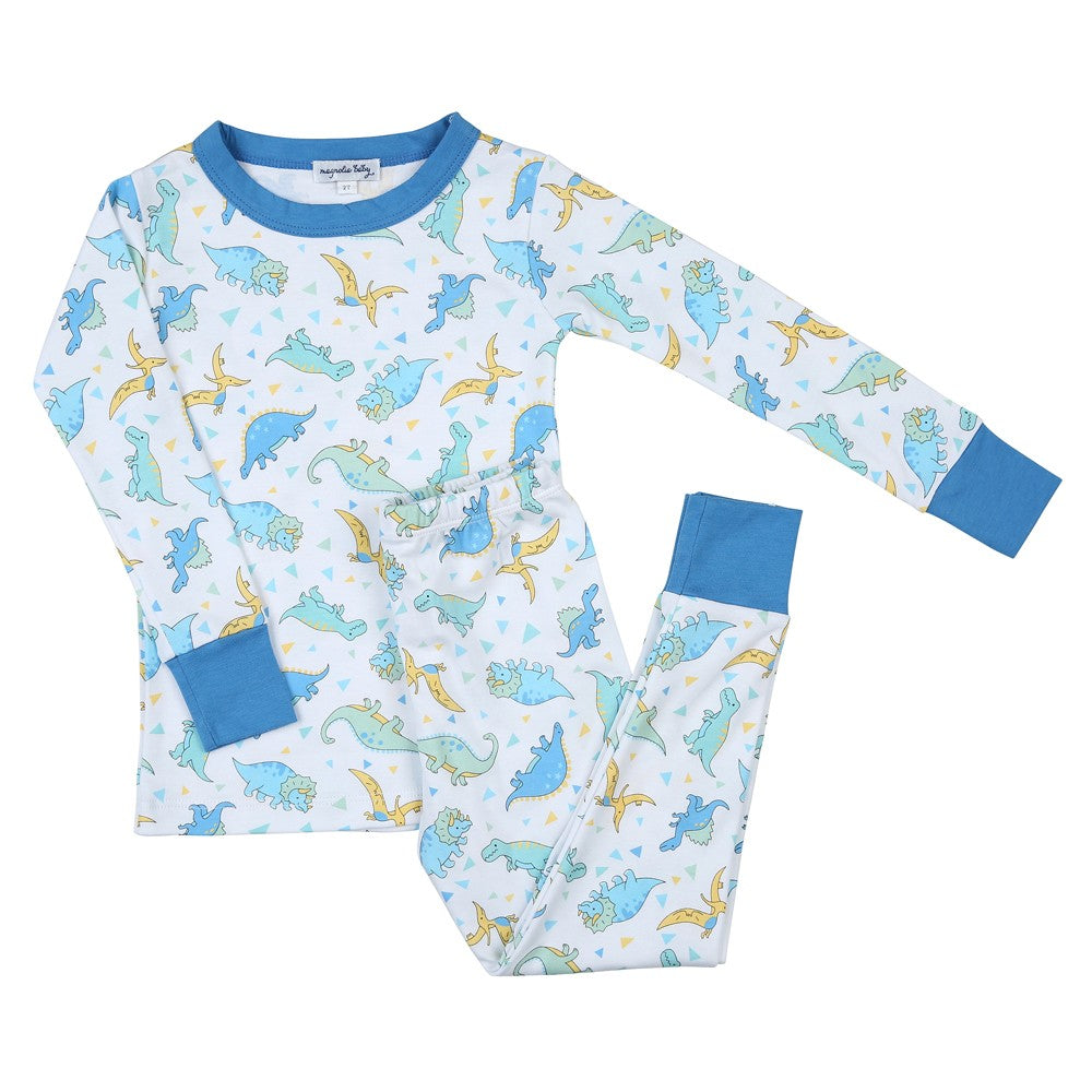Magnolia Baby Boys Dinoland Long Pajamas - Blue by Magnolia Baby