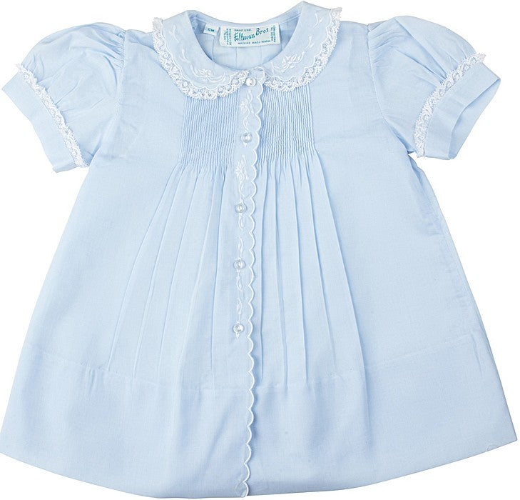 Feltman Brothers 6259 Infant Girls Dress with Slip - Light Blue