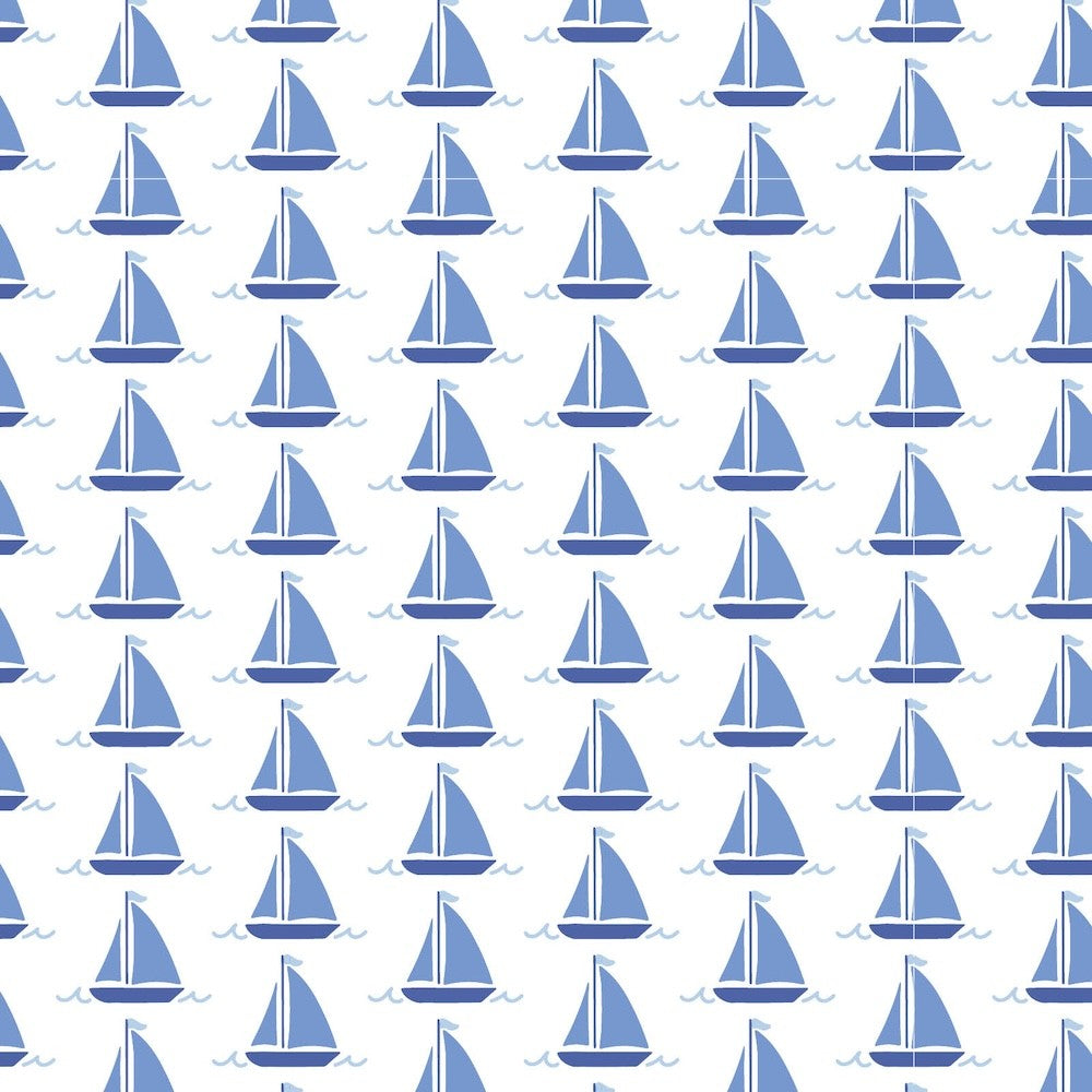 Lila & Hayes Boys Beckett Hang Out Pants - Blue Sailing Away by Lila & Hayes
