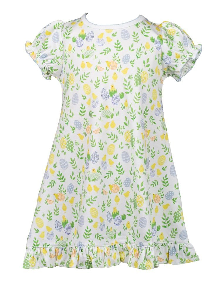 Proper Peony Girls Hatch Easter Print Play Dress