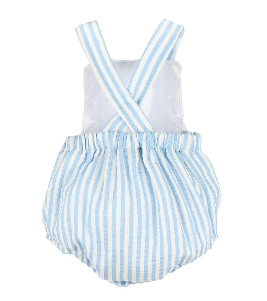 Sophie & Lucas Sullivan Baby Boys Stripe Bubble - Blue by Sophie & Lucas