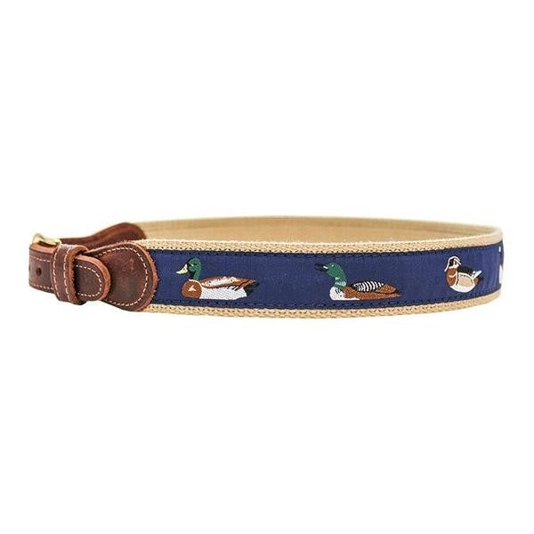 Bailey Boys Buddy Belt - Navy Blue with Ducks