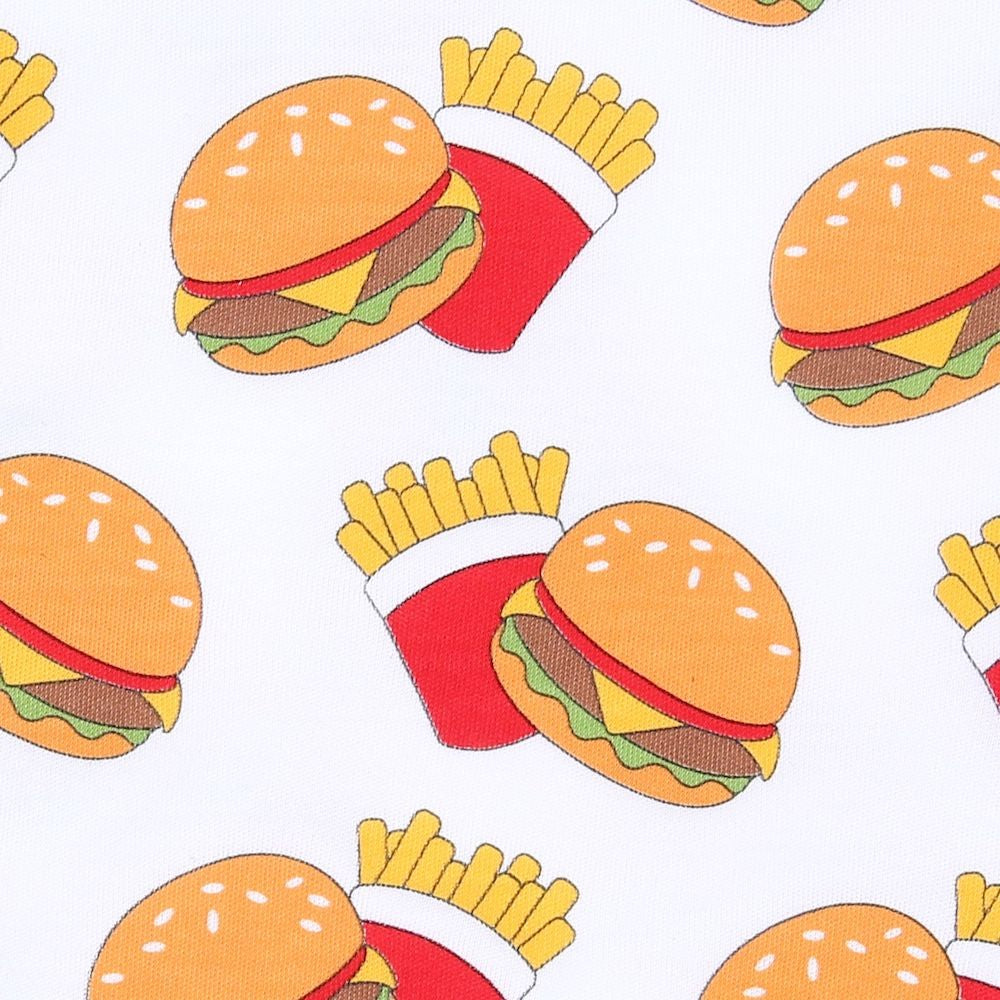 Magnolia Baby Burgers and Fries Long Pajamas
