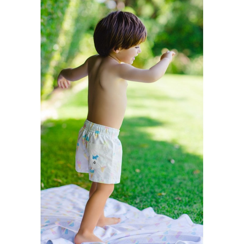 Sal & Pimenta Boys Swim Trunks - Ice Creams Print