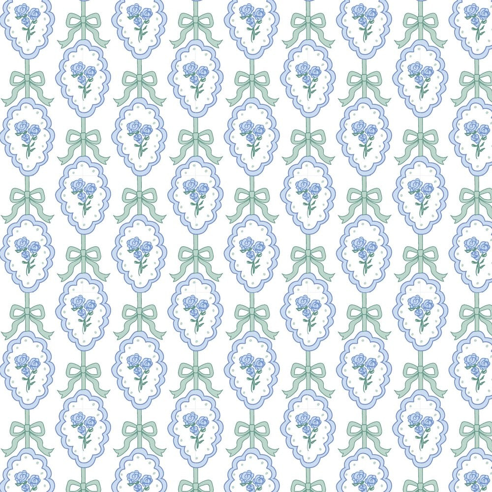 Lila & Hayes Girls Margot Performance Skirt - Blue Hampton Blooms