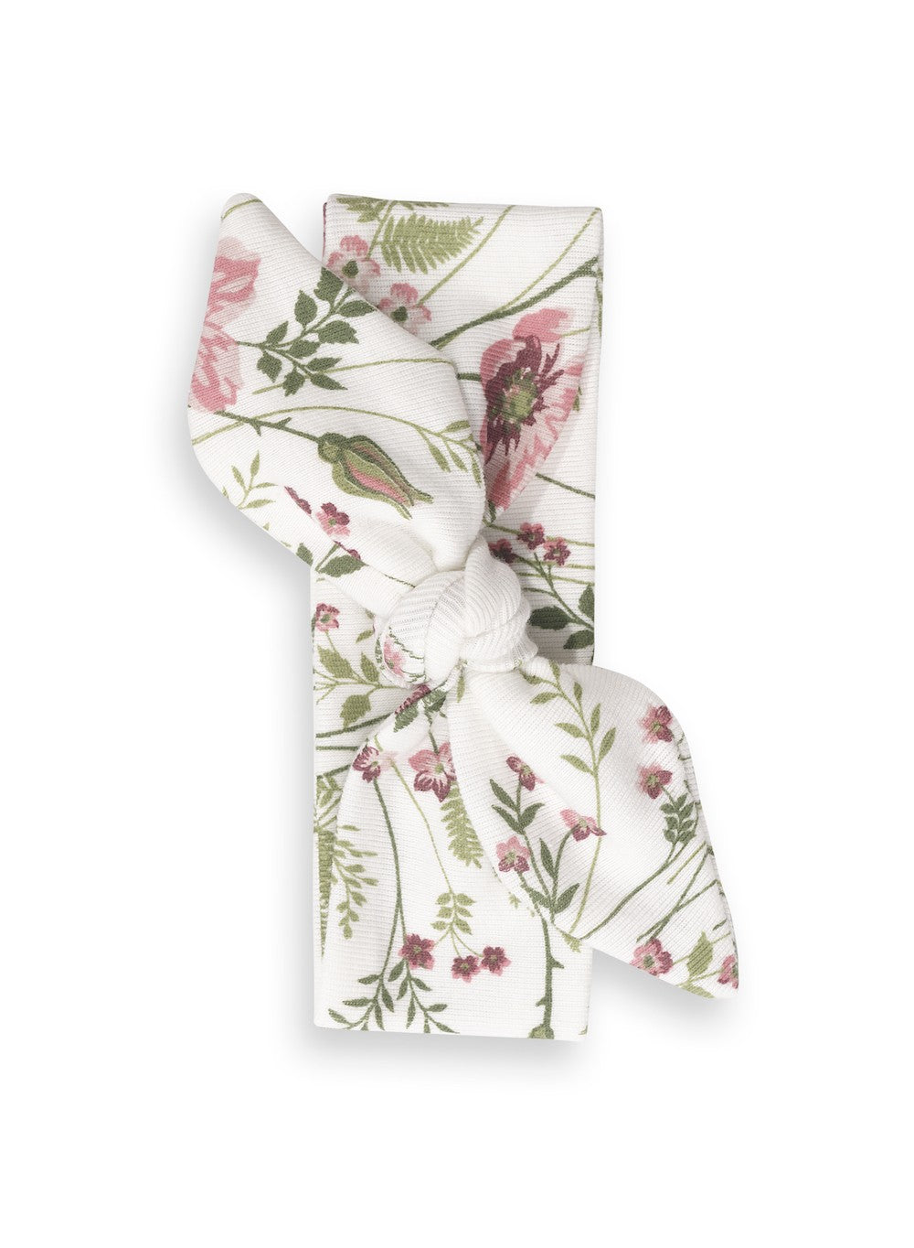 Tesa Babe Baby Girls Headband - Pink / Green Pretty Petals Floral