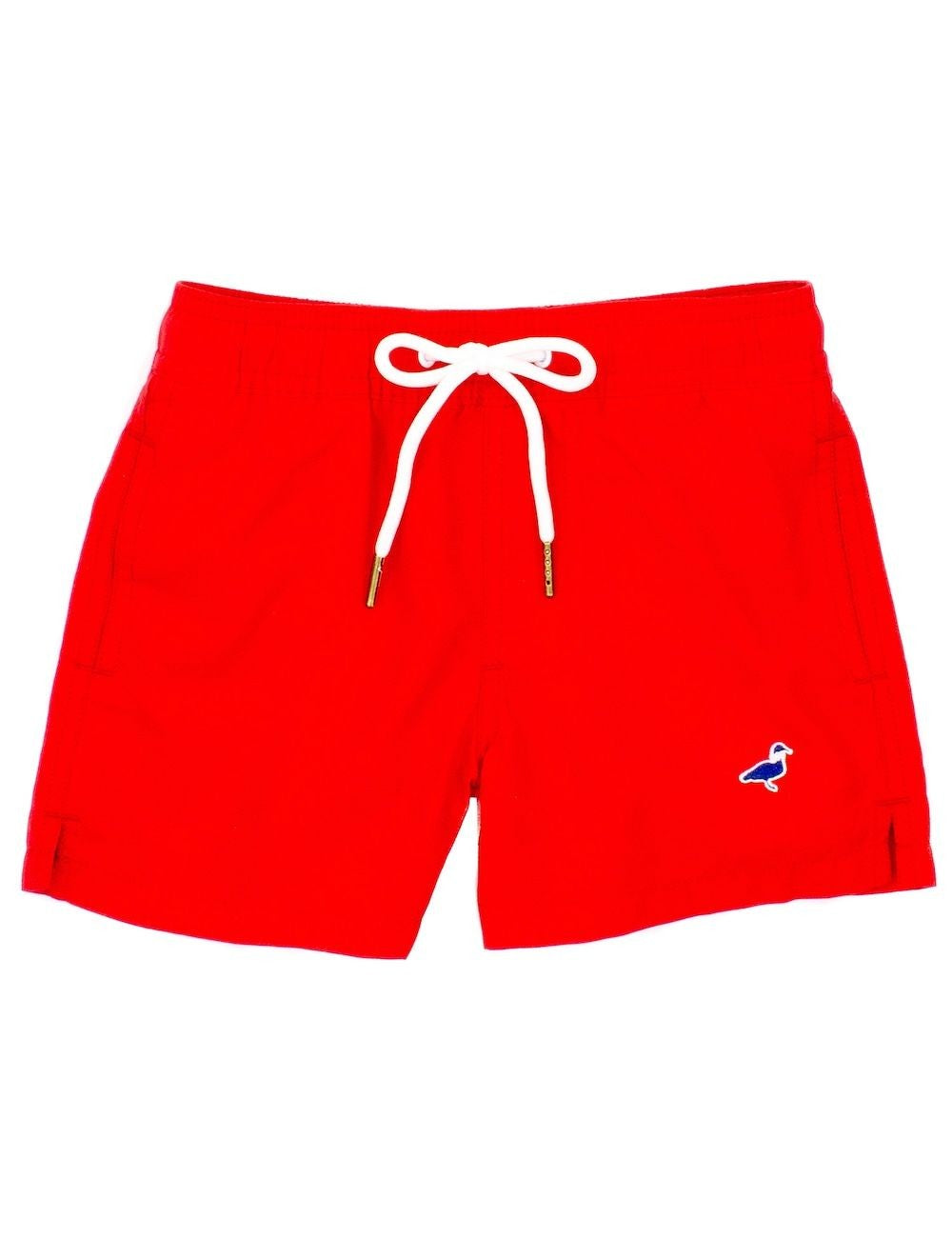 Properly Tied Boys Swim Trunks - Life Guard Red