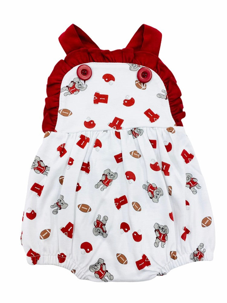La Luna Girls Ava Bubble - Red Alabama Bama Crimson Tide by La Luna