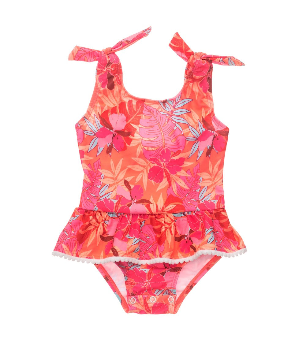 Snapper Rock Girls Tropical Punch Skirted Swimsuit