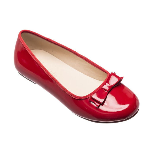 Elephantito Girls Shoes - Camille Dress Flats - Patent Red