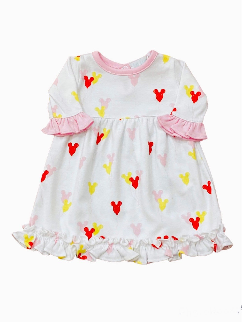 La Luna Girls Minnie Mouse Swing Dress with Ruffle Sleeves by La Luna