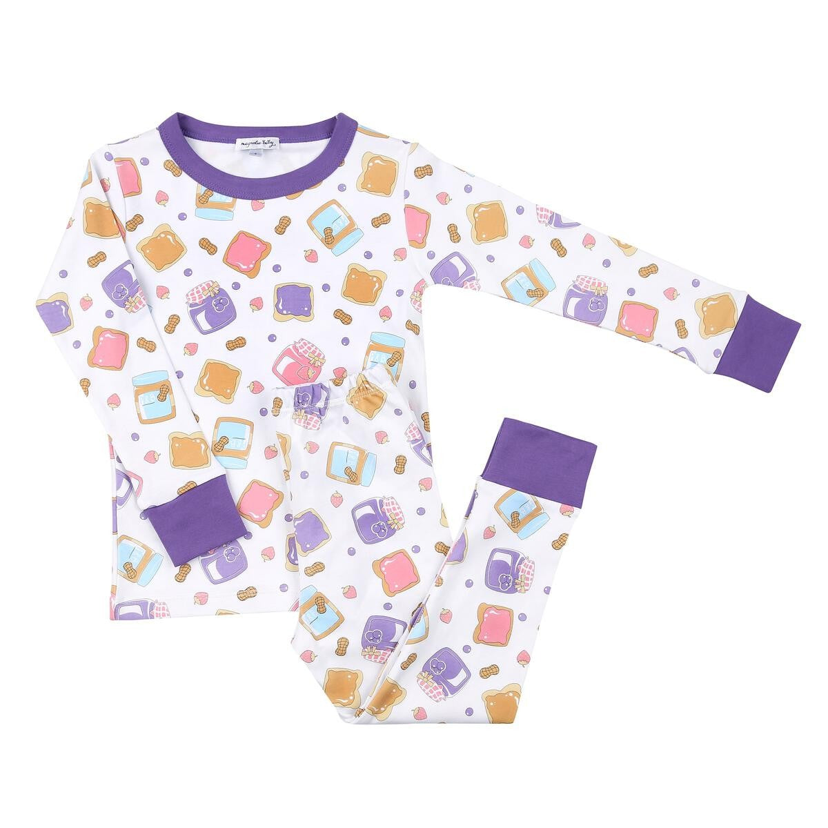 Magnolia Baby Peanut Butter and Jelly Long Pajamas