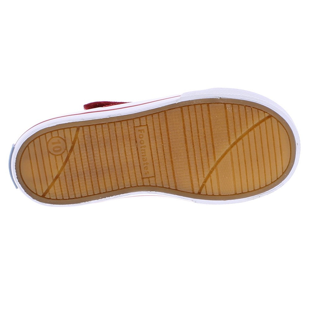 Footmates Girls Shoes - Drew Vulcanized Canvas Mary Janes - Red