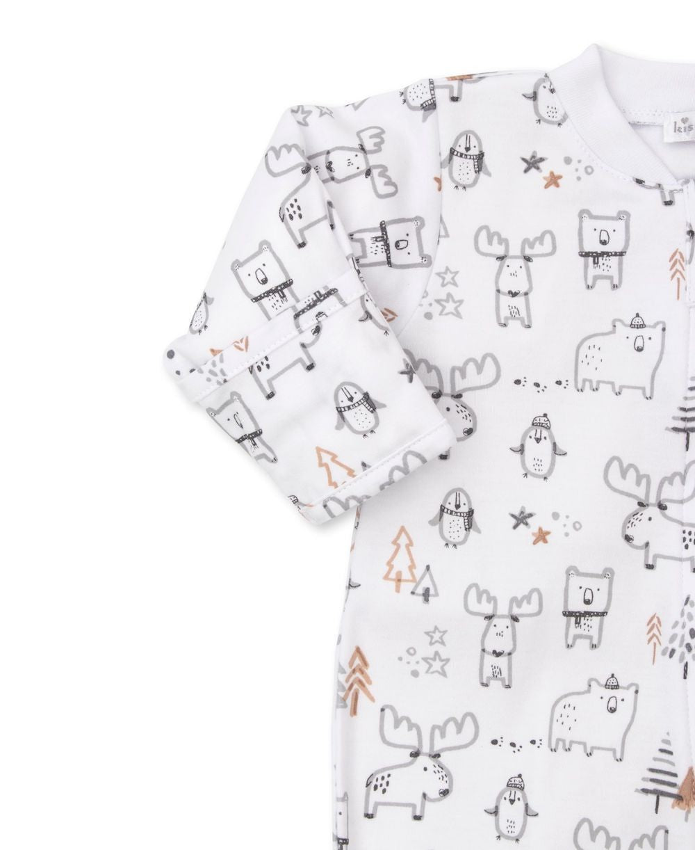 Kissy Kissy Baby Boys Moose Mania Footie with Zipper