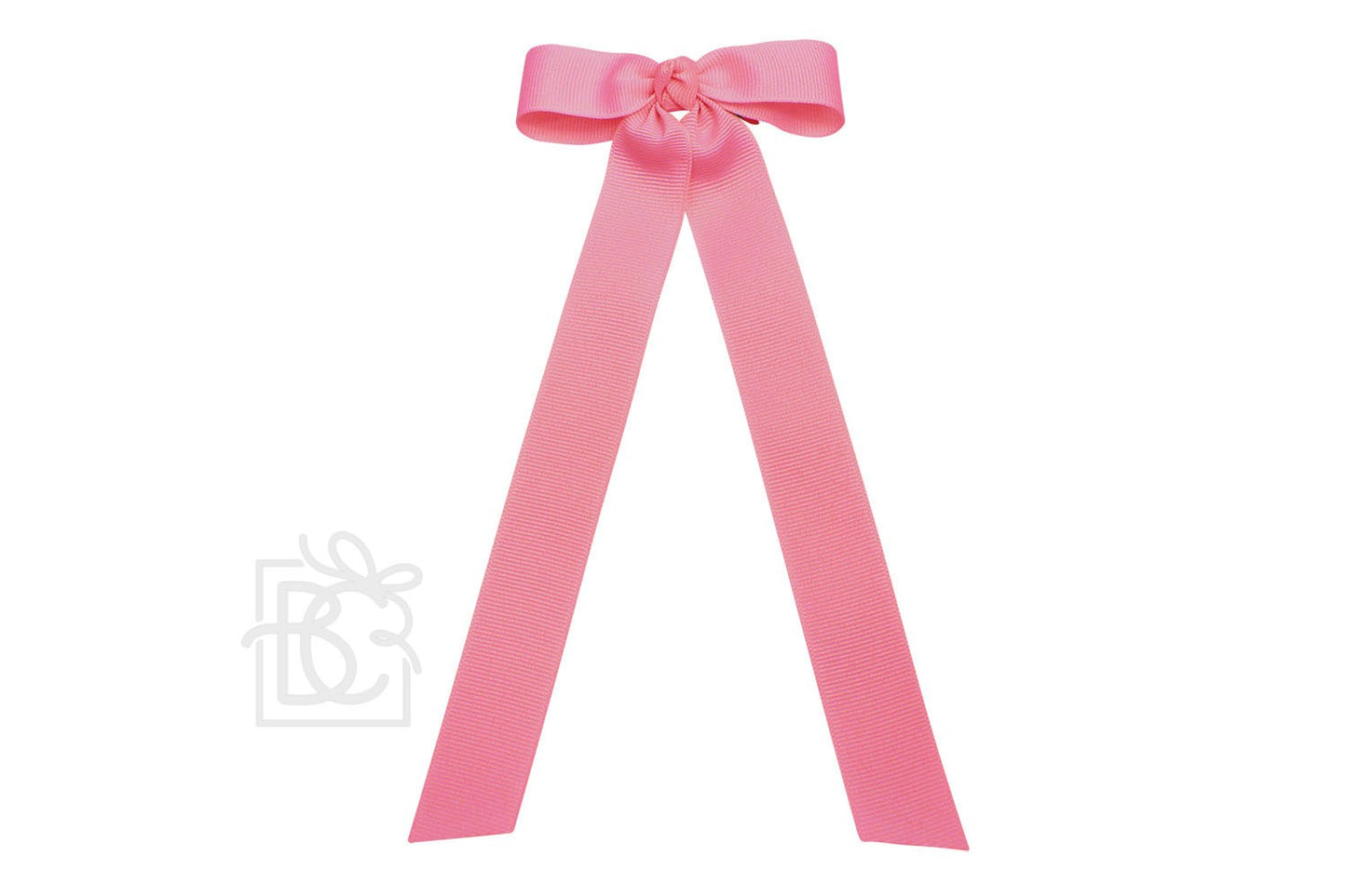 Beyond Creations Girls Grosgrain Bow with Streamer Tails - Hot Pink