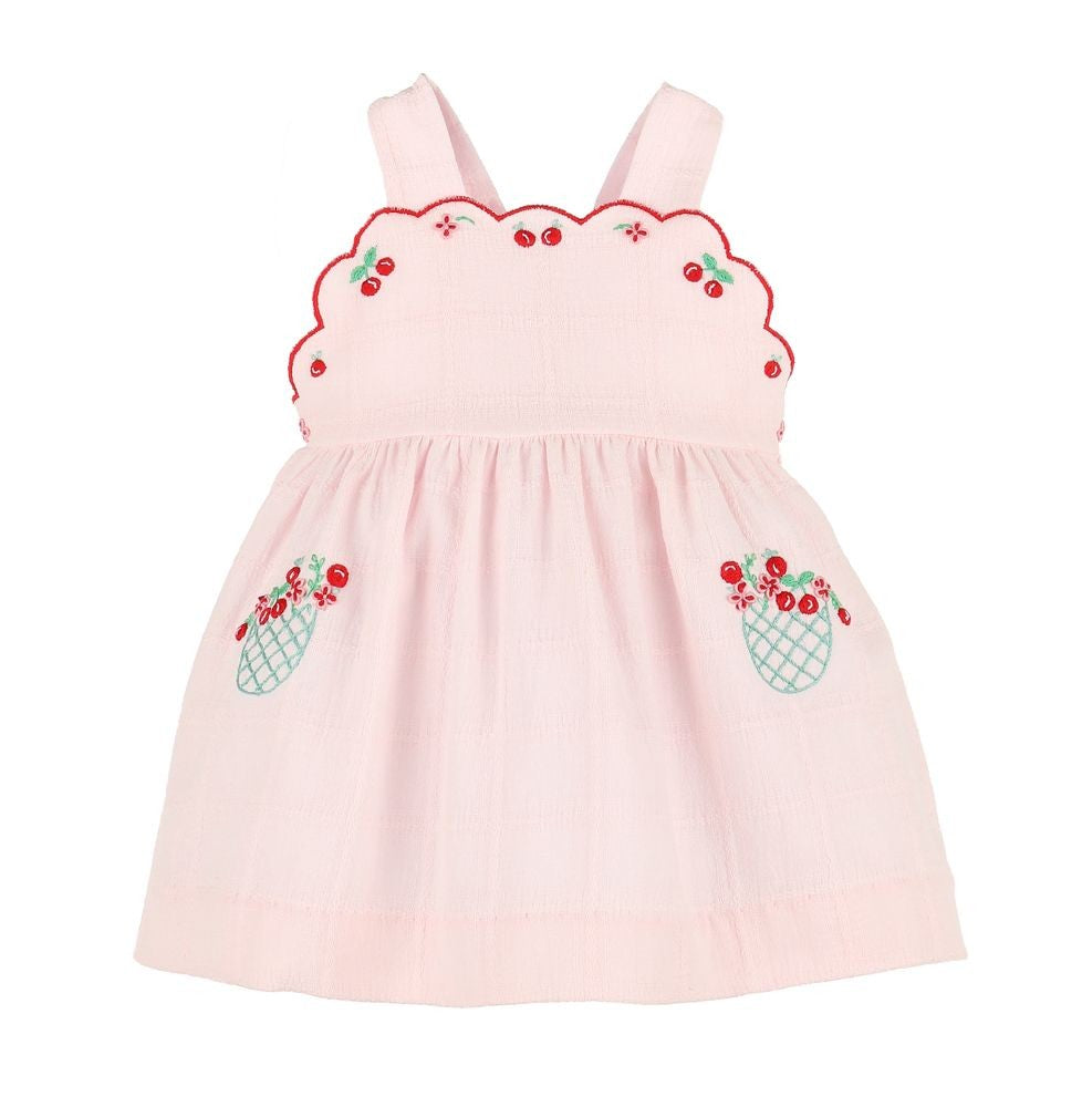 Sophie & Lucas Girls Summer Berries Sun Dress - Pink
