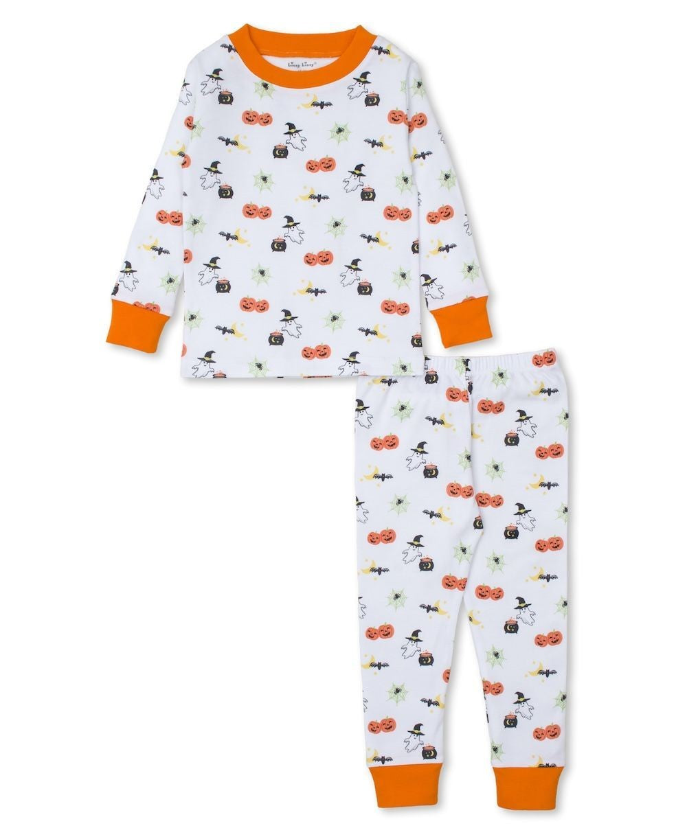 Kissy Kissy Long Pajamas - Orange Halloween Happenings