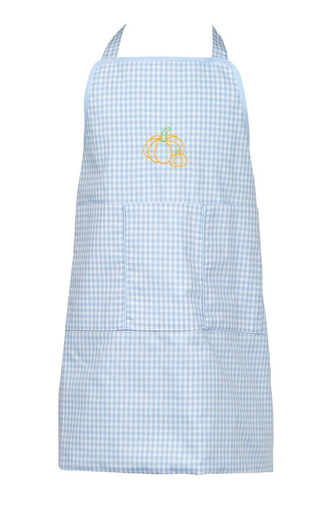 Proper Peony Blue Thanksgiving Pumpkin Apron - Boy by Proper Peony