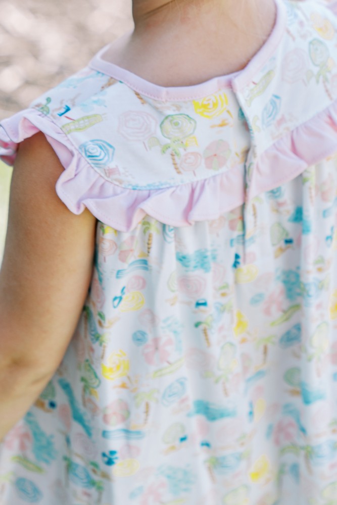 Proper Peony Pima Girls Ocean Club Dress