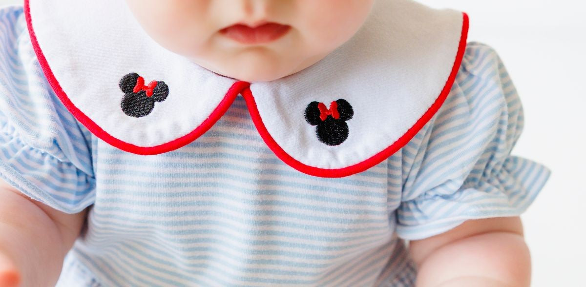 Itsy Bitsy Baby Girls Light Blue Knit Bubble - Mouse Ears Collar