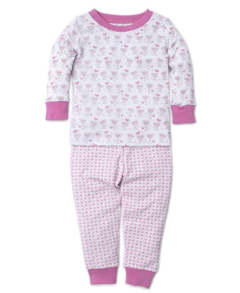 Kissy Kissy Girls Monkey Moves Pajamas - Pink