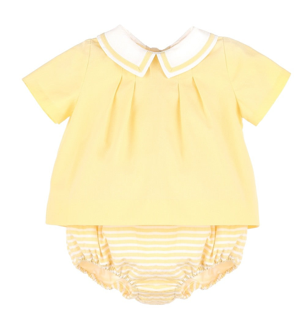 Sophie & Lucas Baby Boys Sunny Spring Yellow Diaper Set