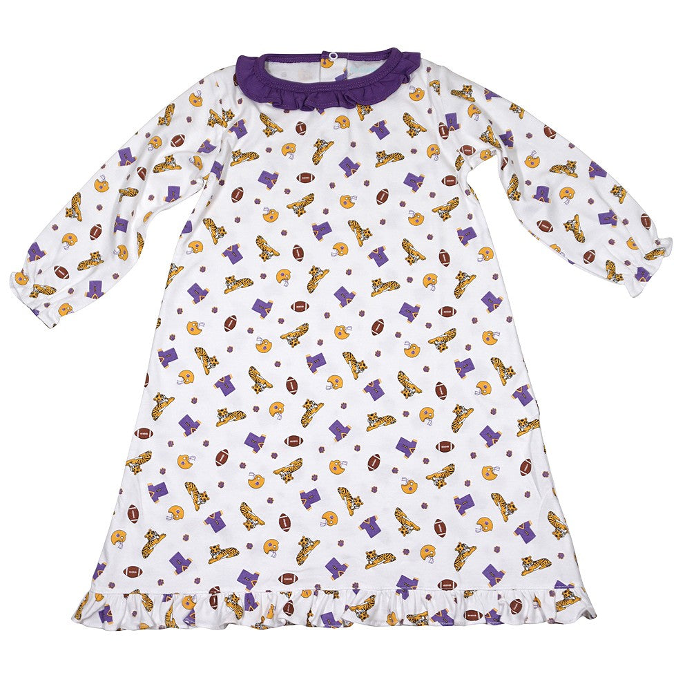 La Luna Girls Knit Dress - Purple LSU Tigers
