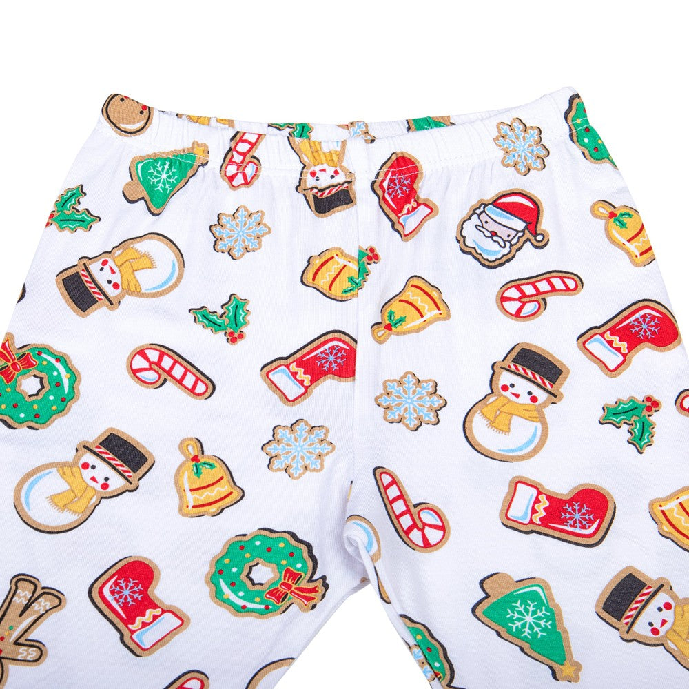 Magnolia Baby Red Holly Jolly Christmas Cookies Long Pajamas by Magnolia Baby