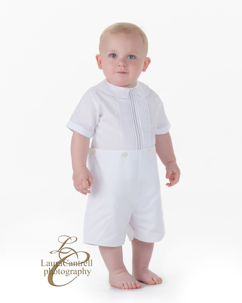 Feltman Brothers Infant / Toddler Boys Dressy White Button On Suit