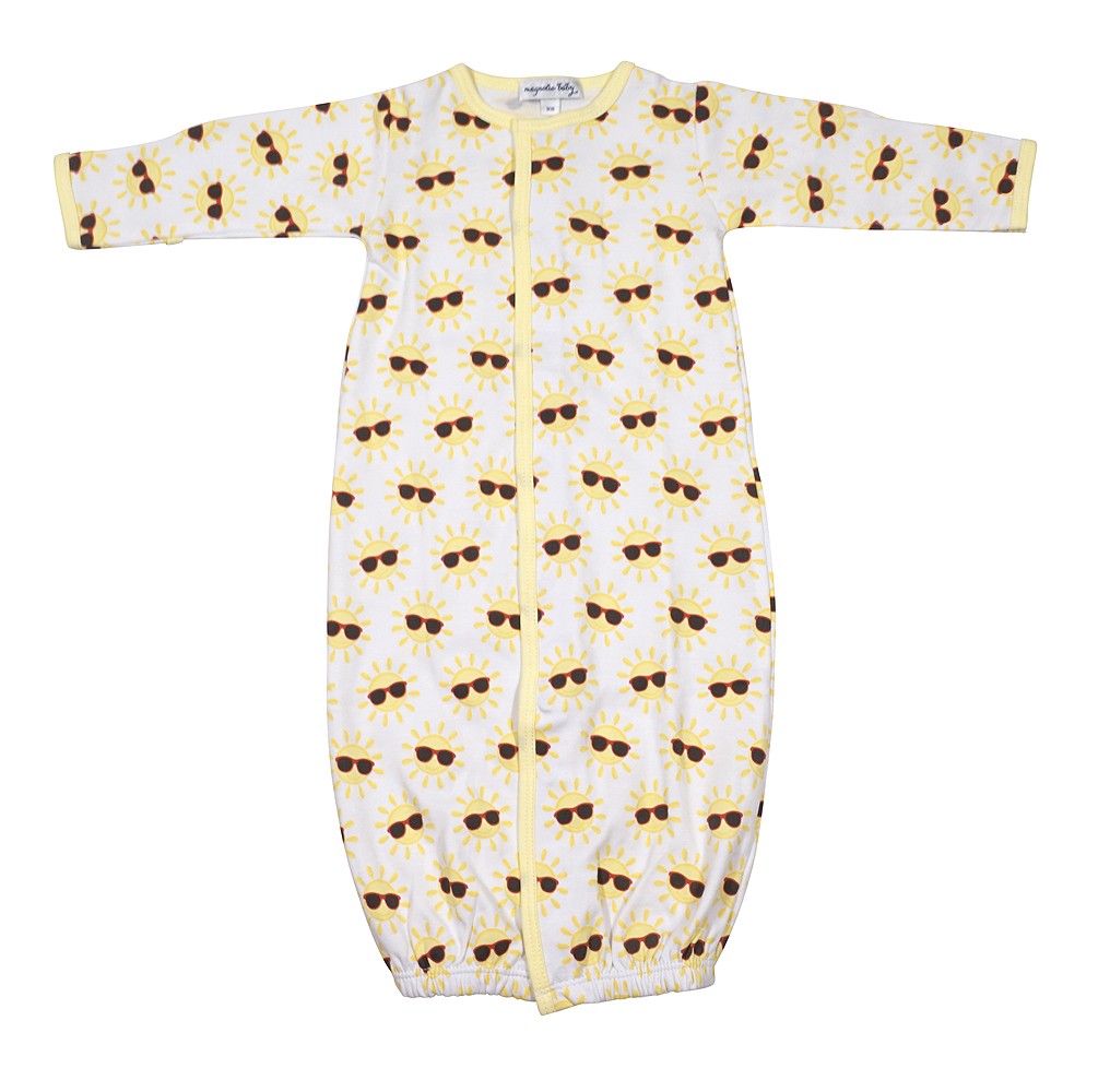 Magnolia Baby My Sunshine Yellow Printed Converter Gown
