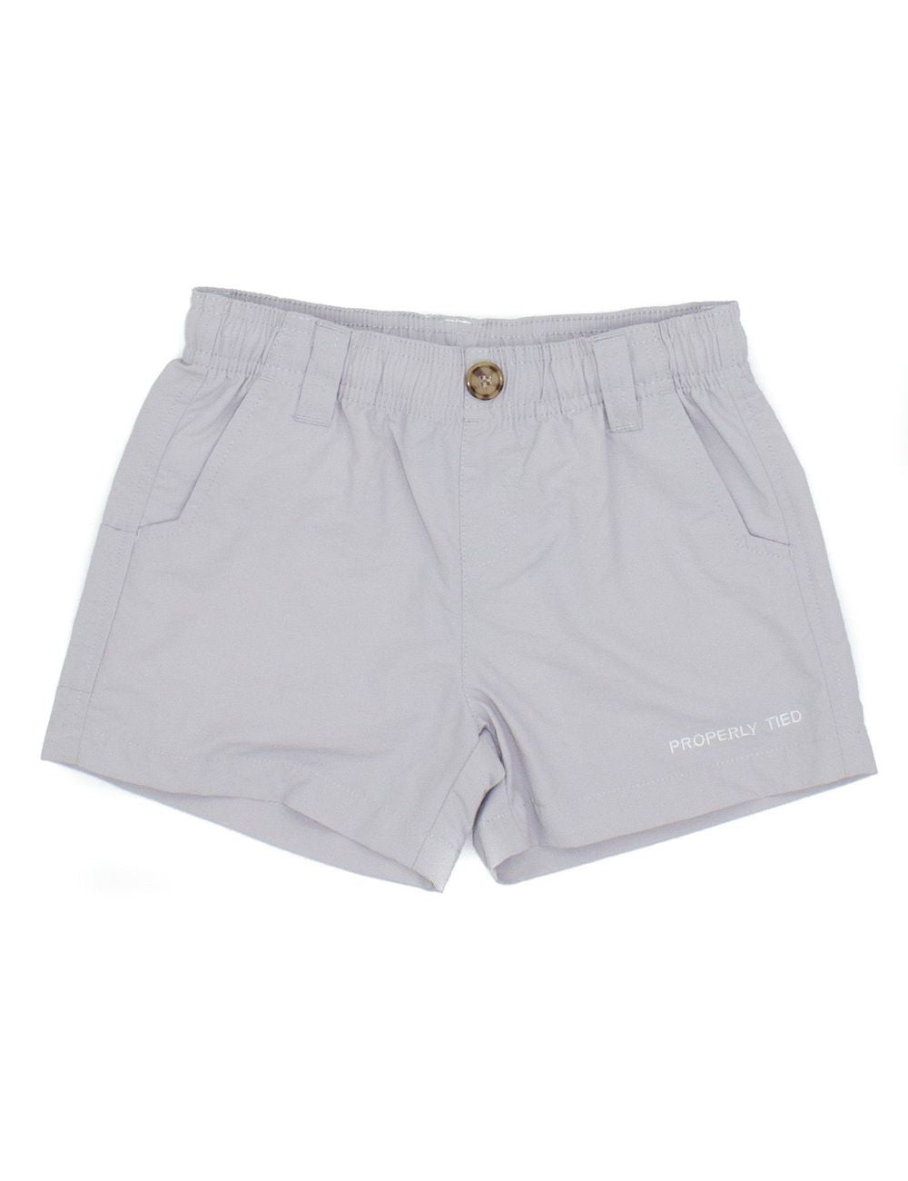 Properly Tied Boys Mallard Shorts - Light Grey by Properly Tied