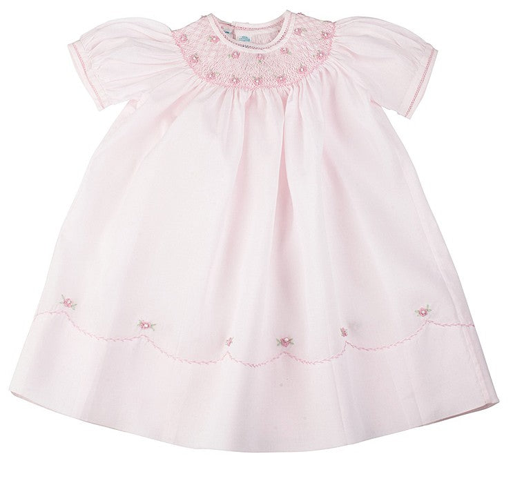 Feltman Brothers Infant Girls Smocked Midgie Bishop Dress - Pink