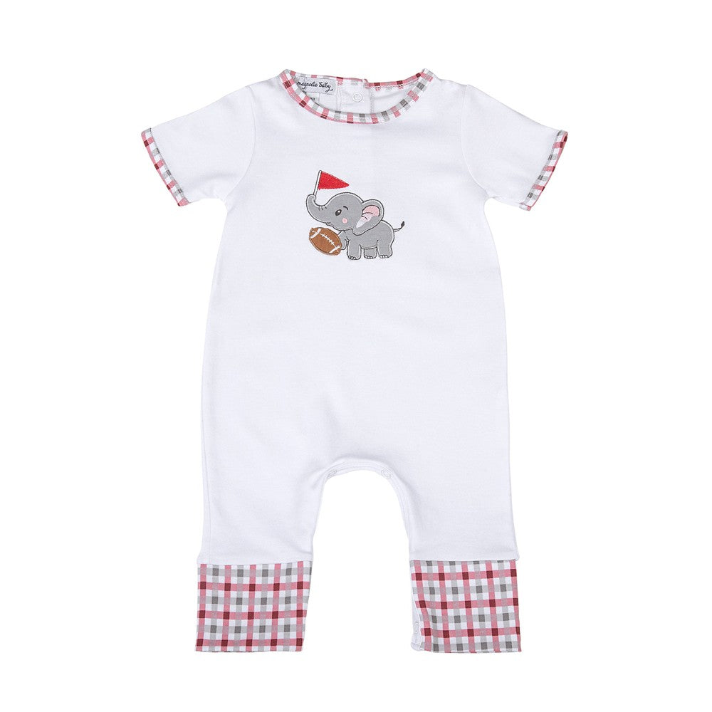 Magnolia Baby Boys Alabama Crimson Tide Applique Playsuit