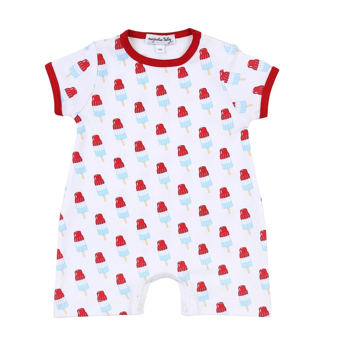 Magnolia Baby Boys Patriotic Astro Ice Pops Printed Short Playsuit