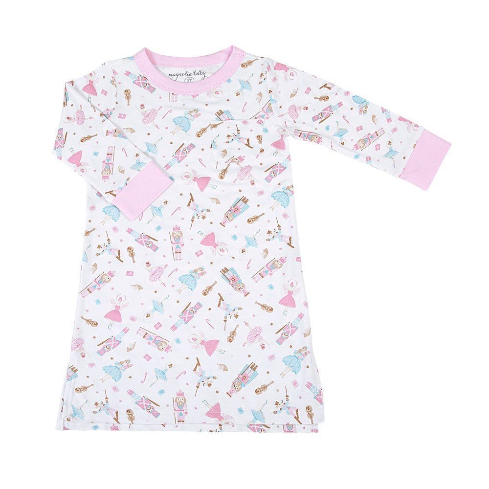 Magnolia Baby Little Girls Pink Nutcracker Ballet Nightdress