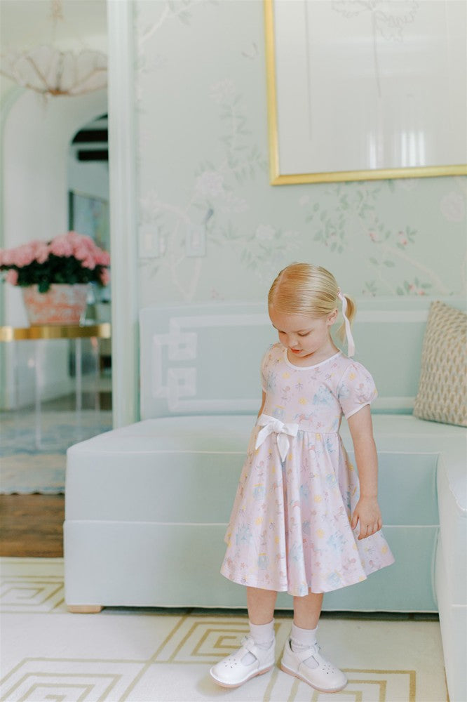 Proper Peony Pima Girls Pink Magic Wand Dress