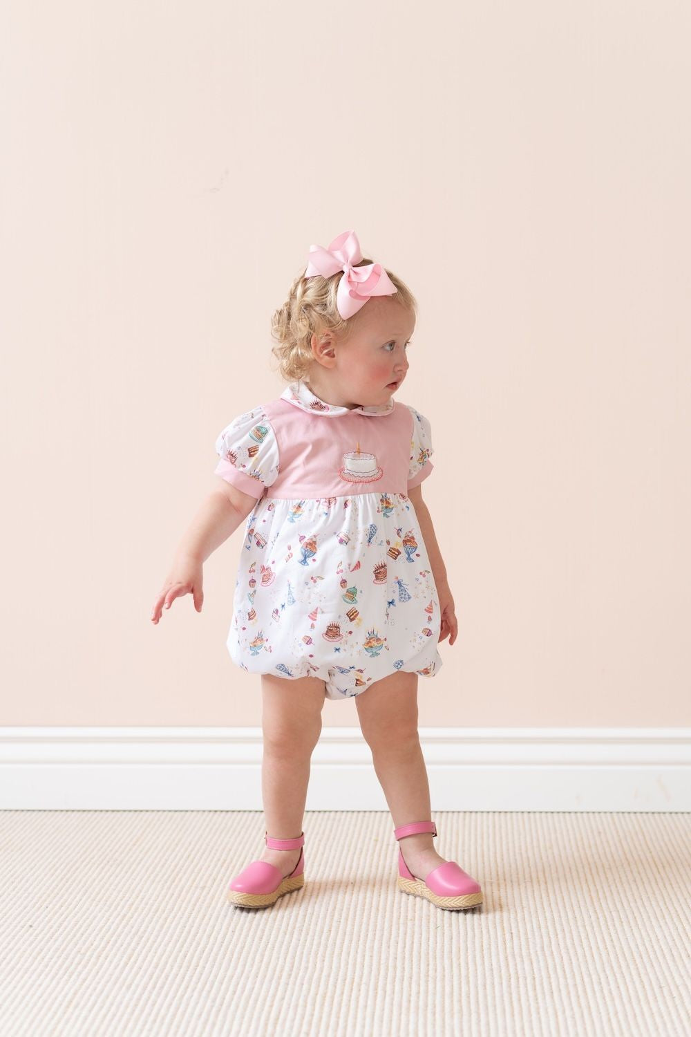 La Boutique by Dondolo Baby Girls Bubble - Pink Charlotte Birthday