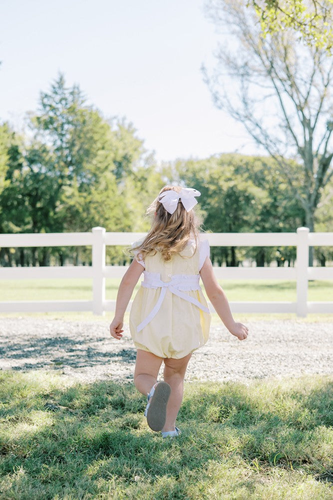 Proper Peony Baby Girls Yellow Ruth Bubble